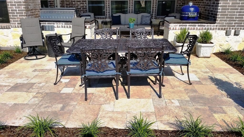 How Much Does Stone Patio Installation Cost Travertine Paver Concrete - How Much Does A New Stone Patio Cost