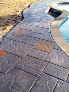 Stamped Finish Concrete Patio